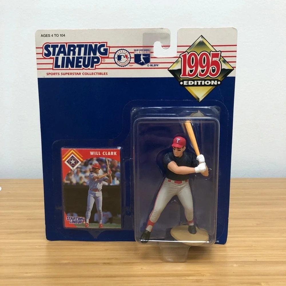 Kenner Starting Lineup Will Clark Texas Rangers 1995 MLB Figure New Trading Card